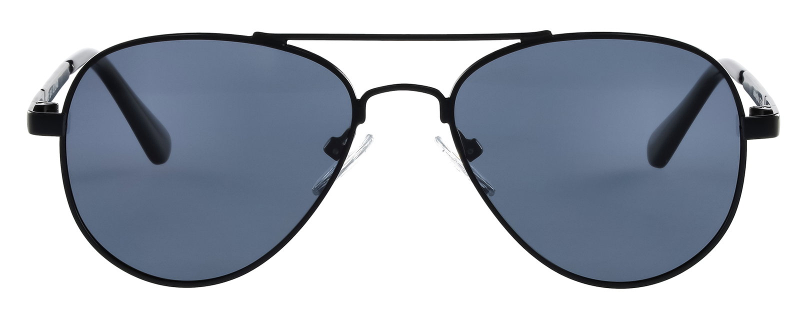 Das Bild zeigt die Kindersonnenbrille 722131 in schwarz matt von vorne.